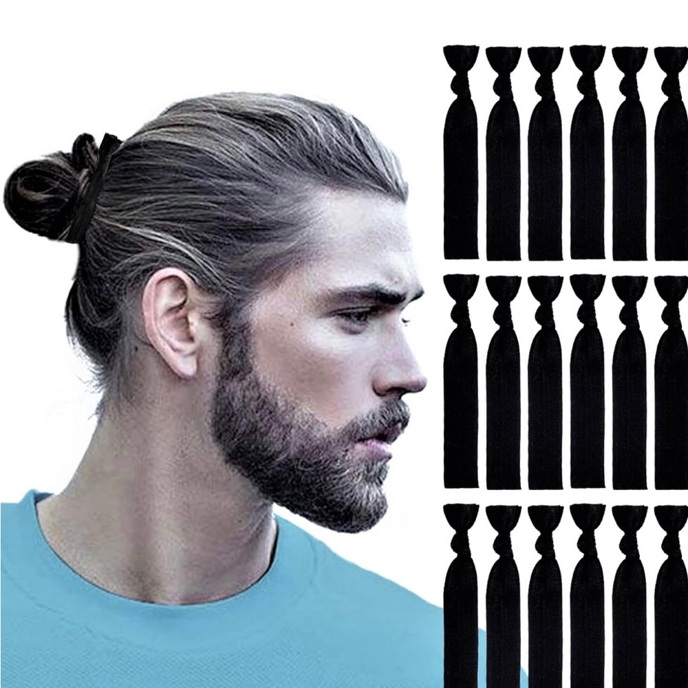 Pack of 80+ Black Hair Ties Ponytail Holders